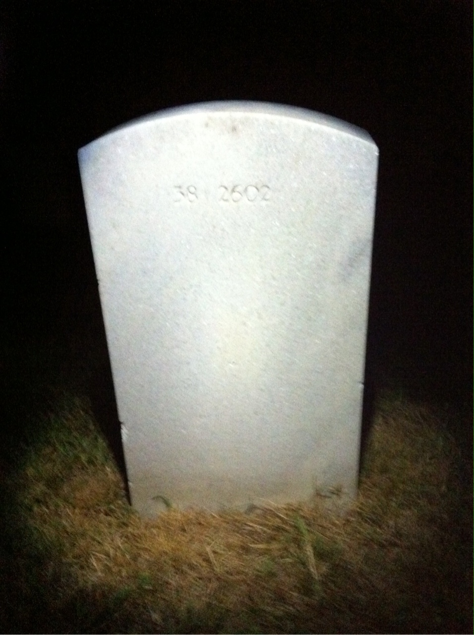 Back of headstone — Nathaniel Allen