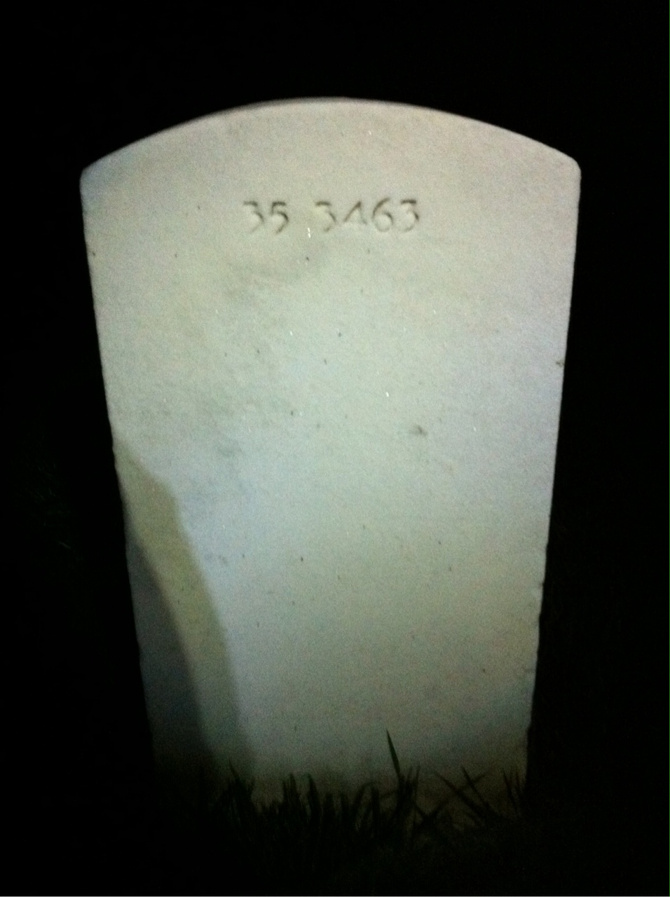 Back of headstone — Eugene Murphy