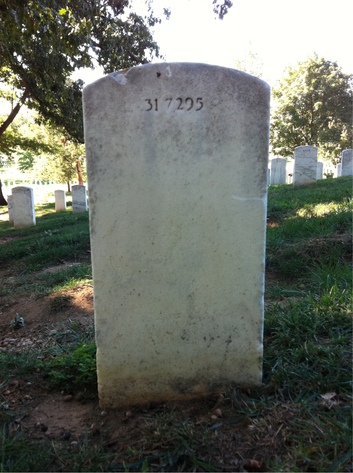 Back of headstone — Betty Anderson