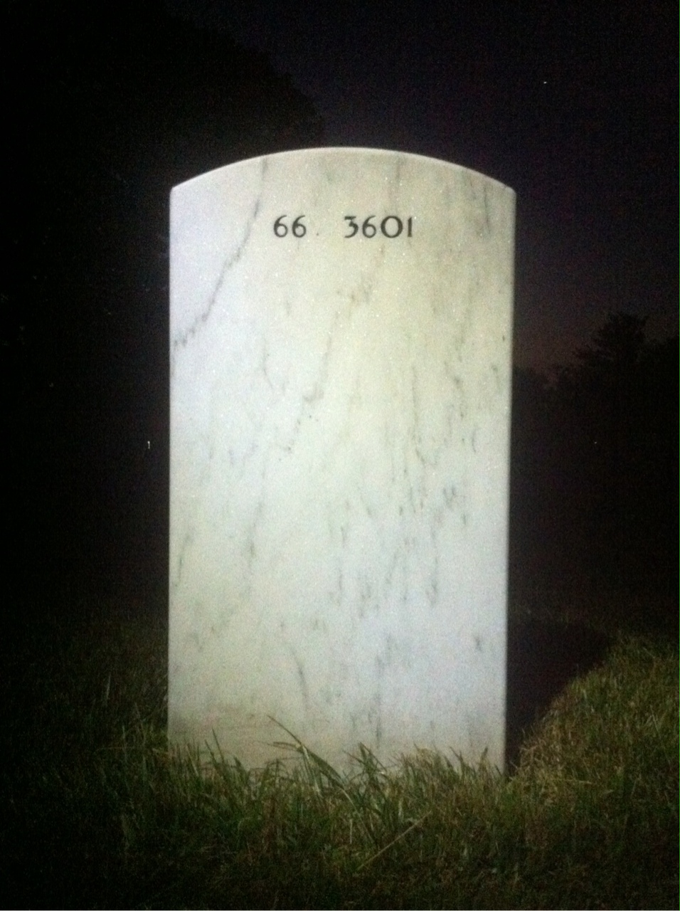 Back of headstone — Harry Klotz