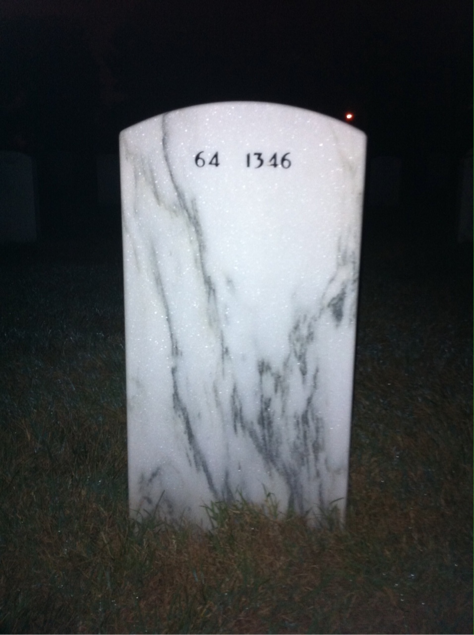 Back of headstone — Joseph Broxson