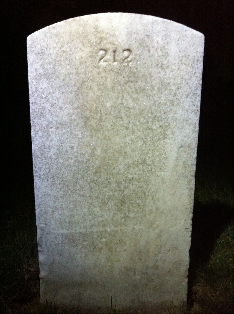 Back of headstone — William Bennetts