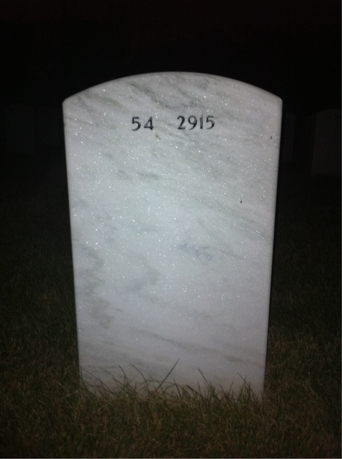 Back of headstone — Benjamin Young