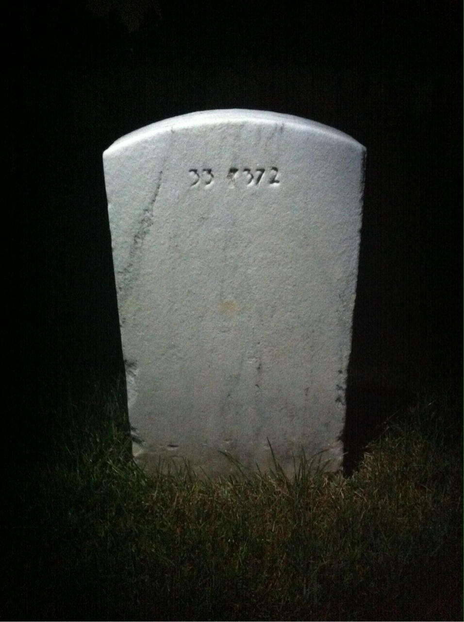 Back of headstone — Frank Murphy
