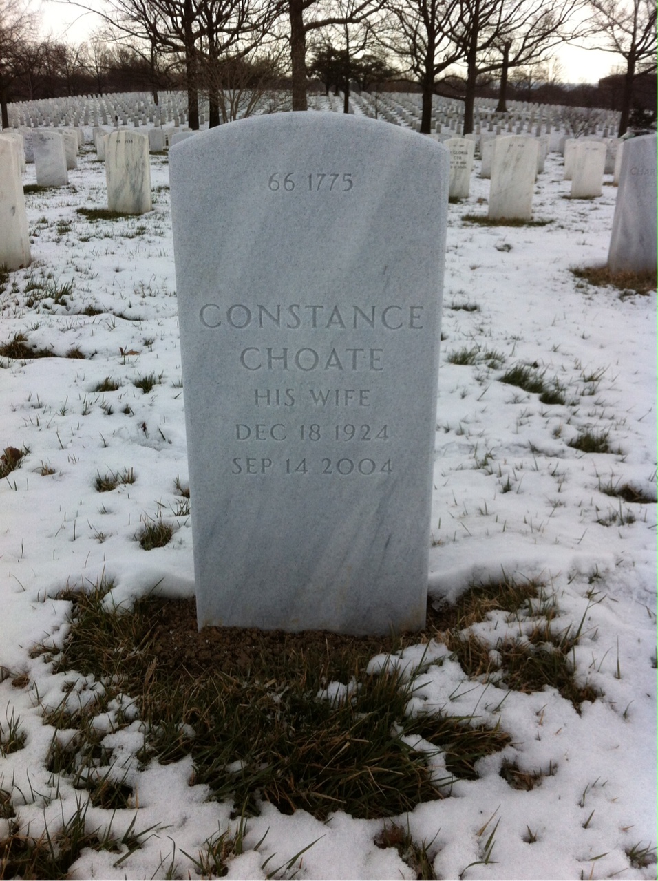 Back of headstone — Robert Trahan