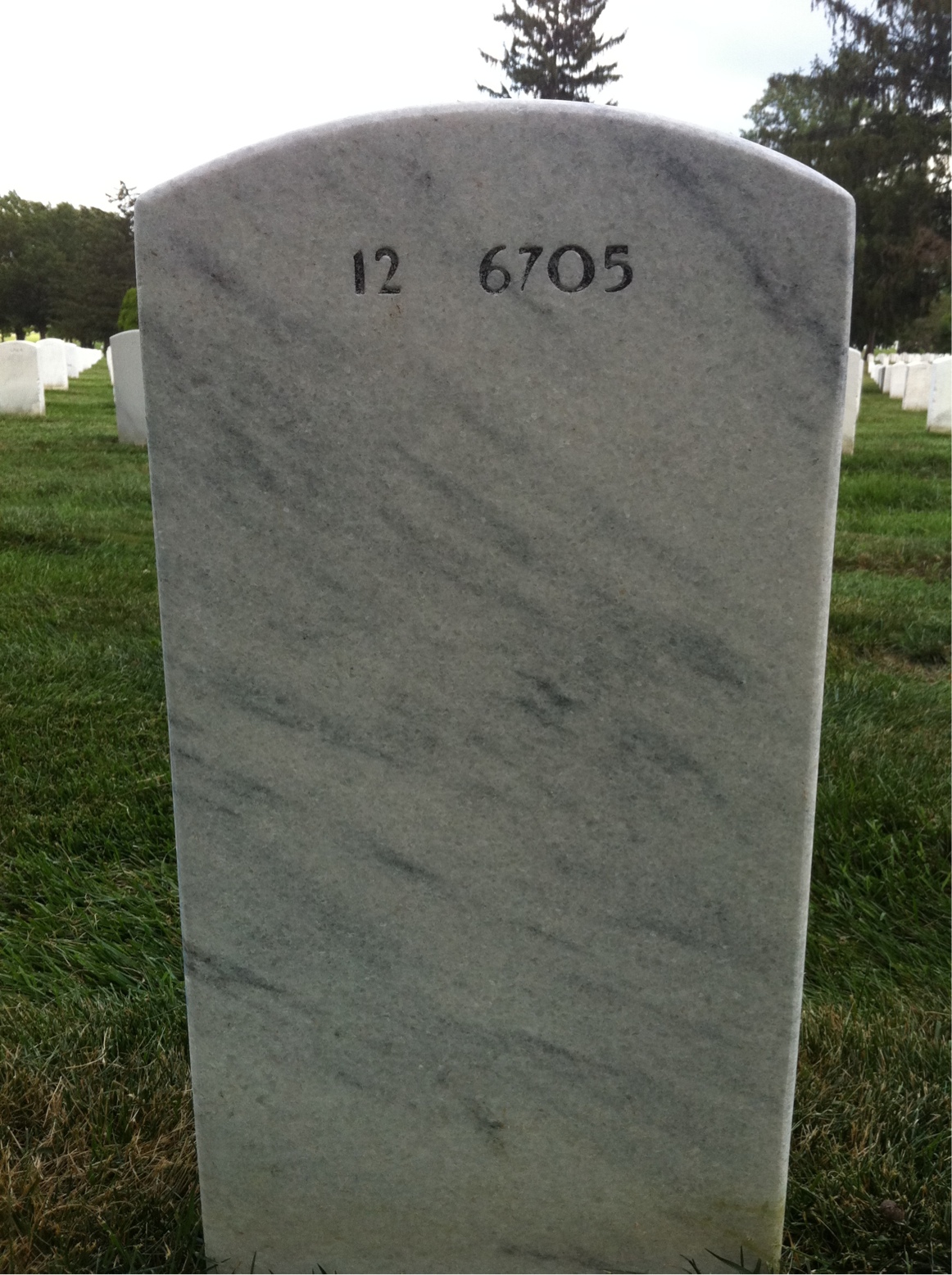 Back of headstone — Andrew Peasco