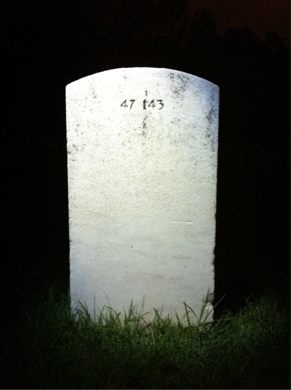 Back of headstone — Bernice Anthony