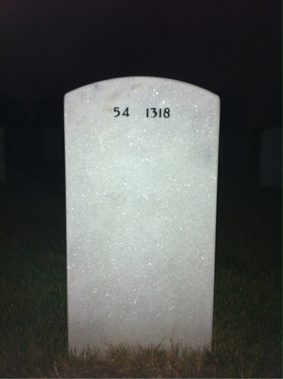 Back of headstone — Lee Hamilton
