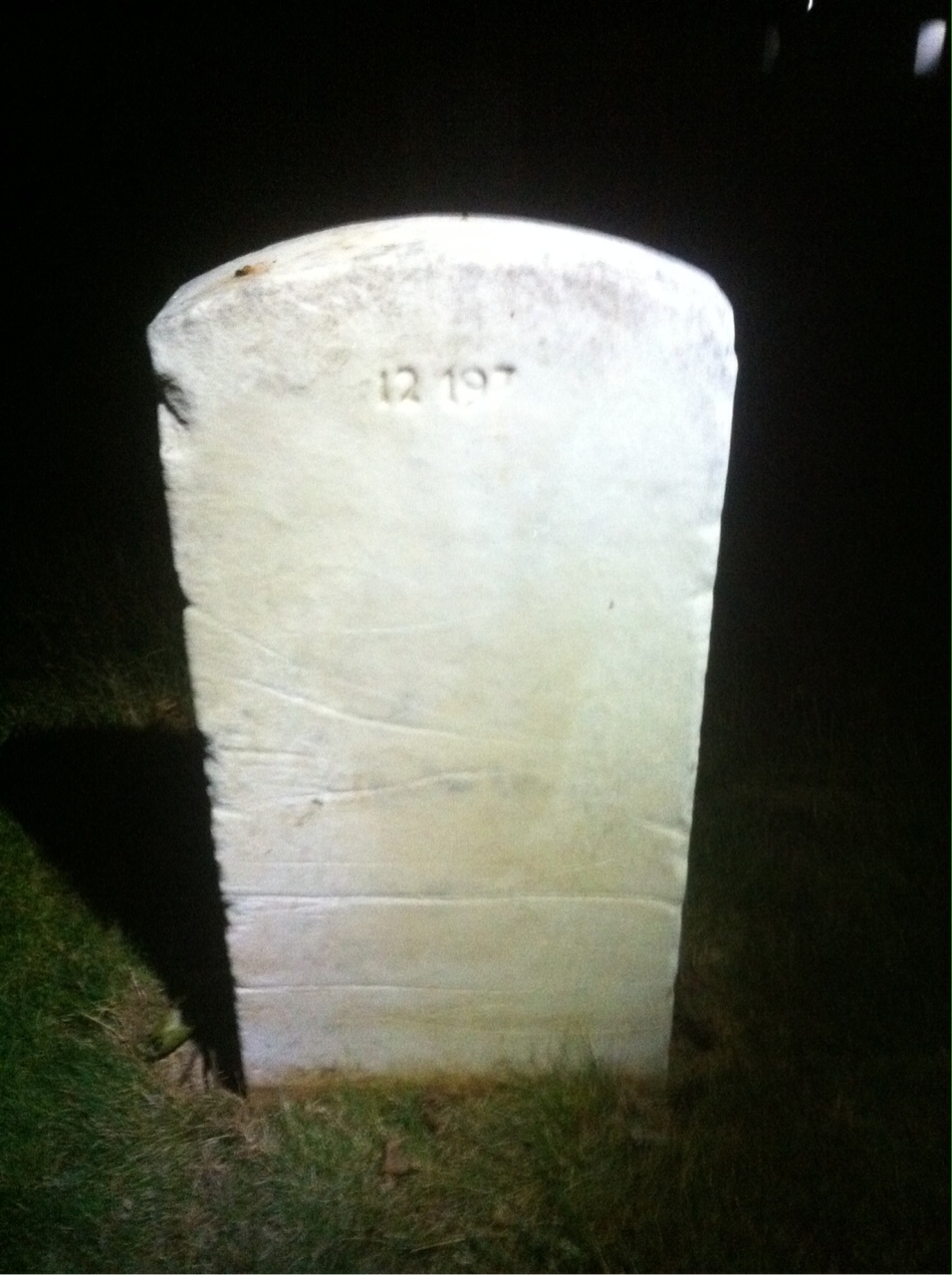 Back of headstone — Claude Anderson