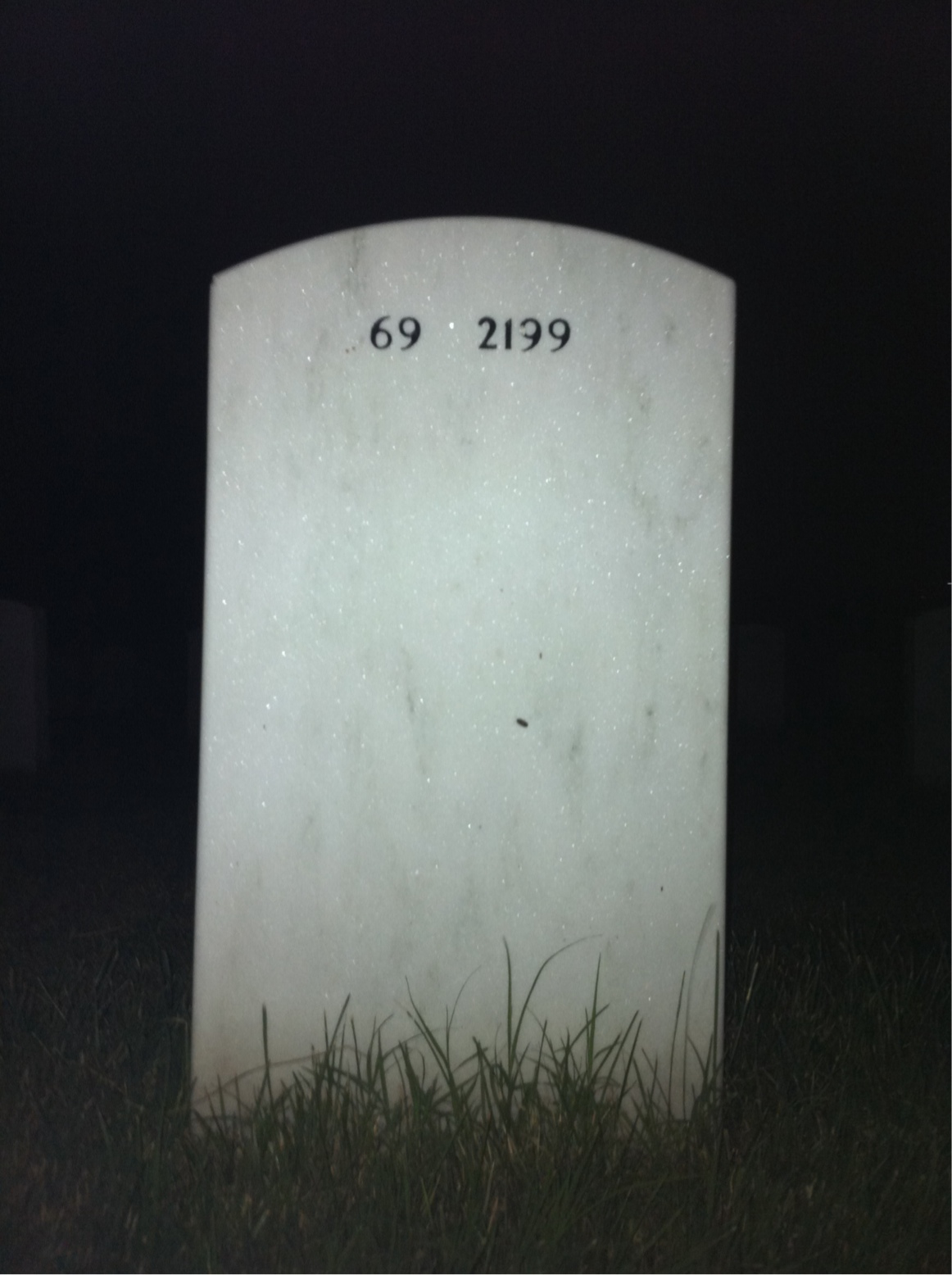 Back of headstone — Victor Edwards