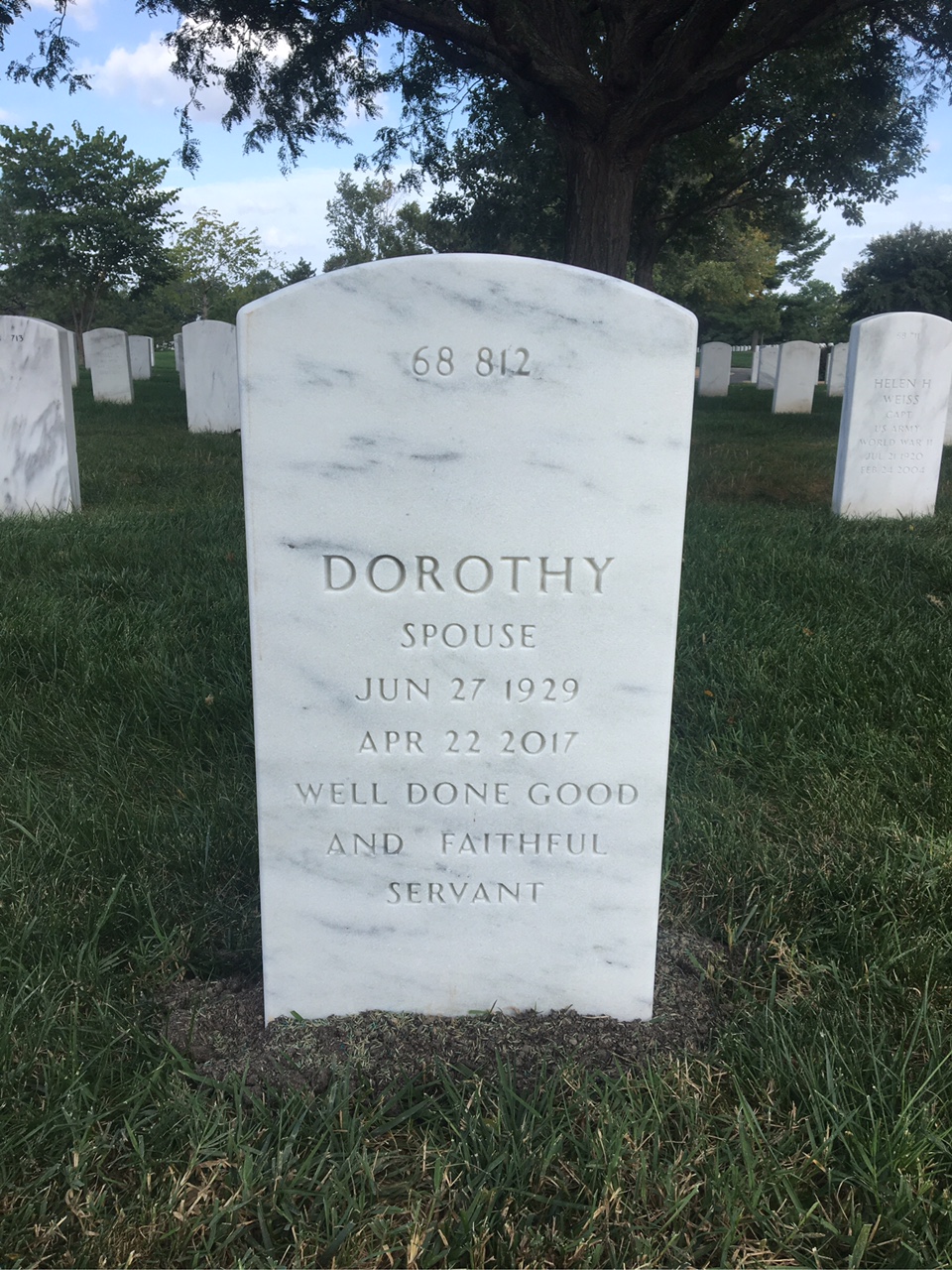 Back of headstone — Brent Bushong
