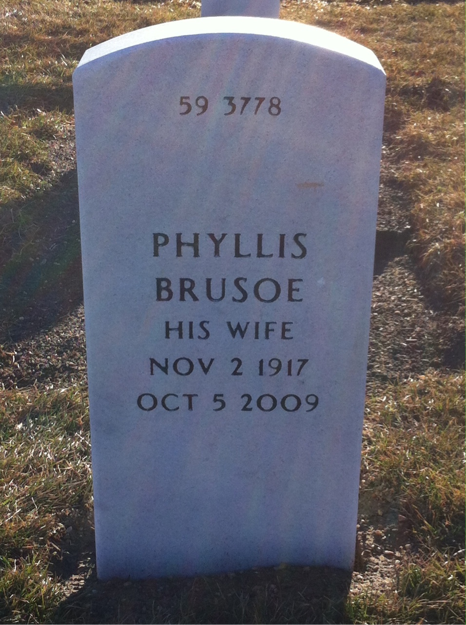 Back of headstone — Samuel Taub