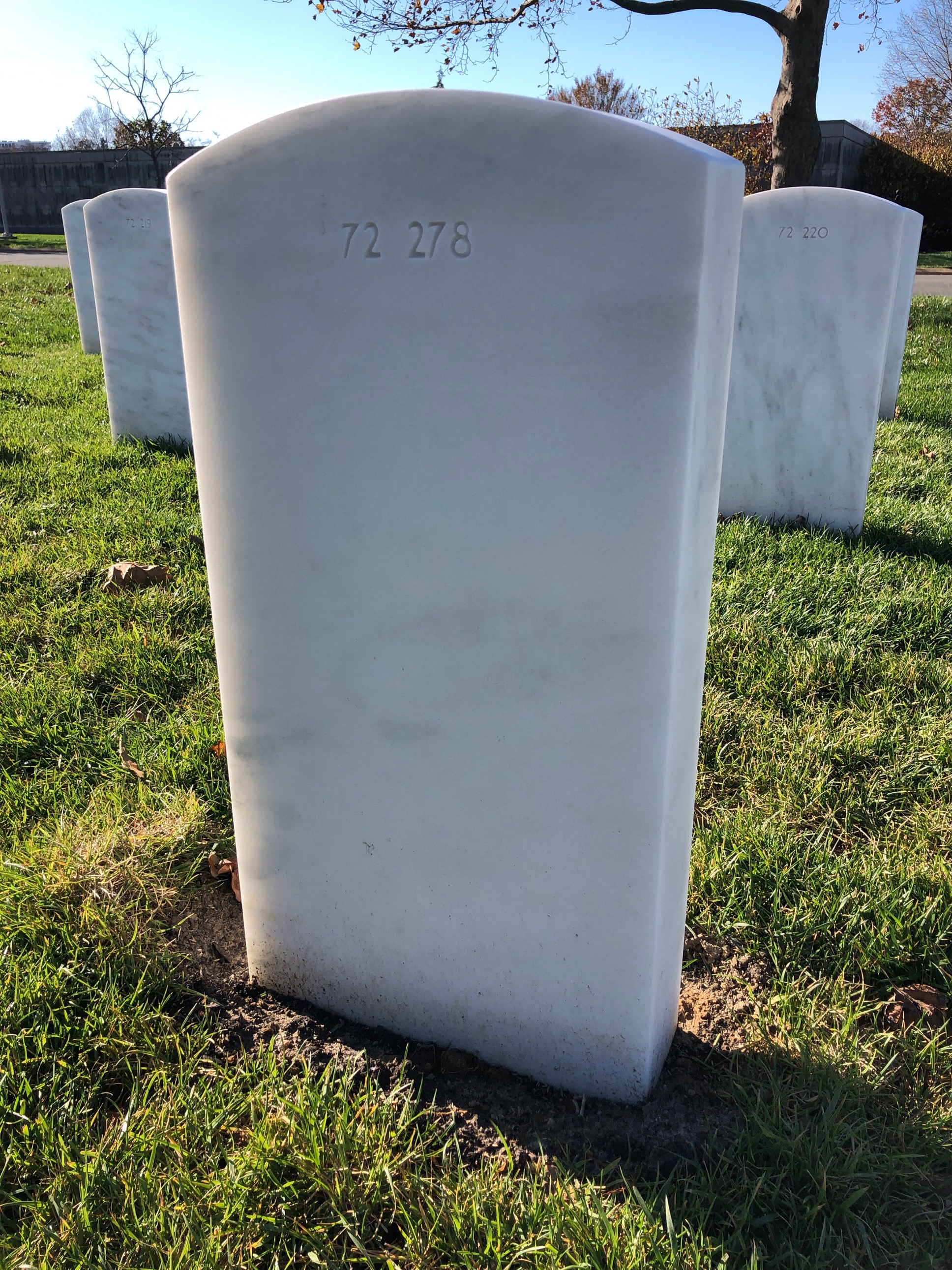 Back of headstone — Malik Ajene Peterson