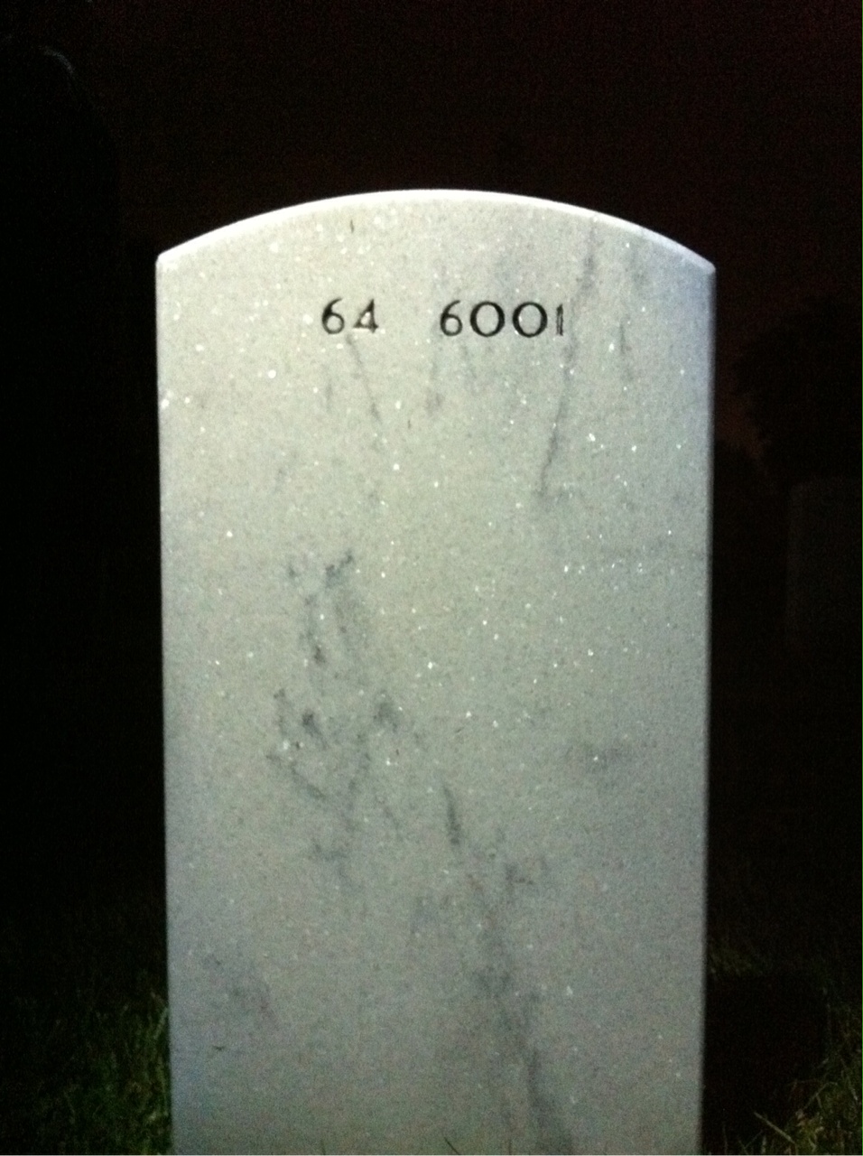 Back of headstone — Norrell Lantzer