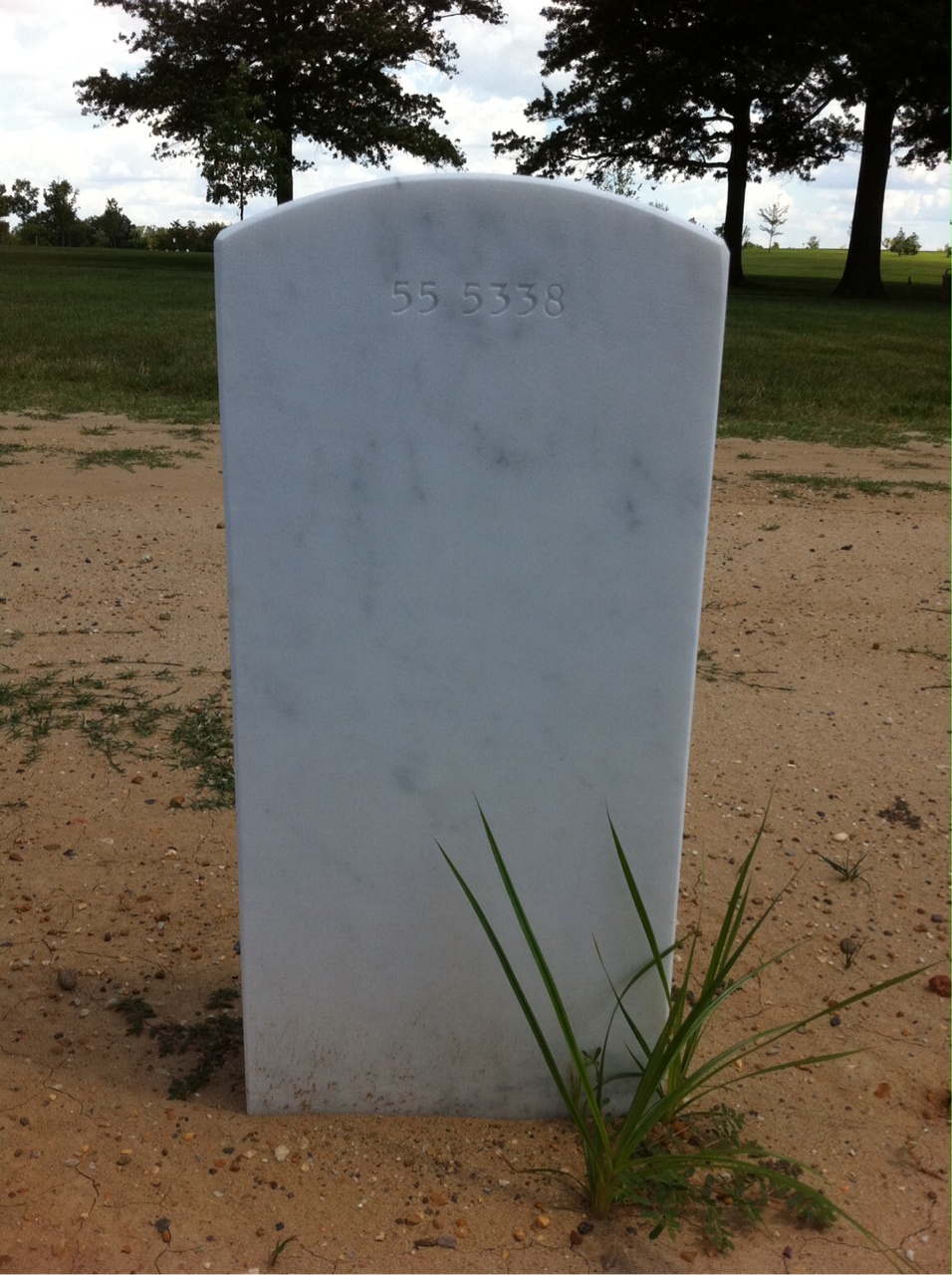 Back of headstone — Thomas Victor Flores