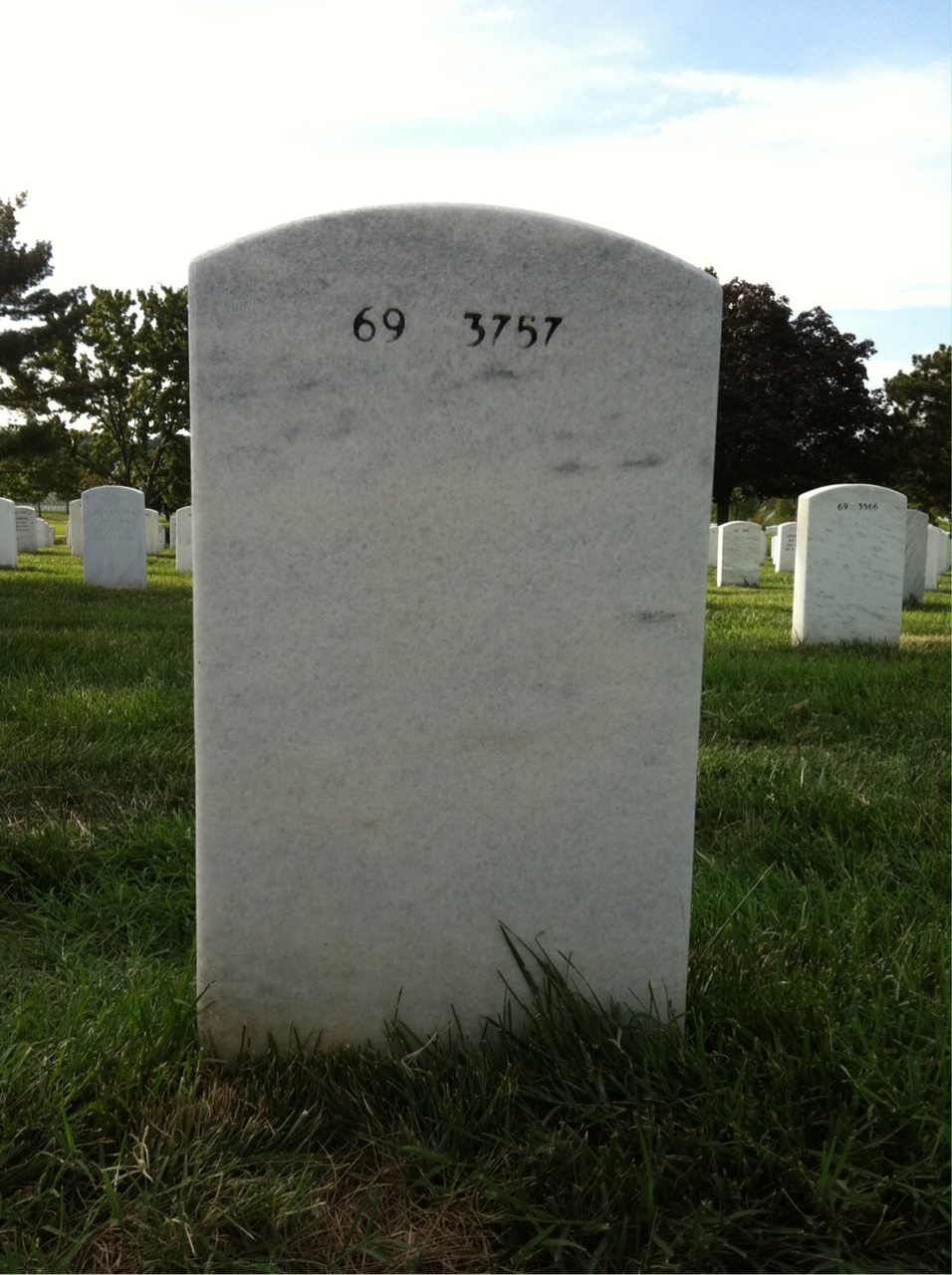 Back of headstone — Carmen Macdonald