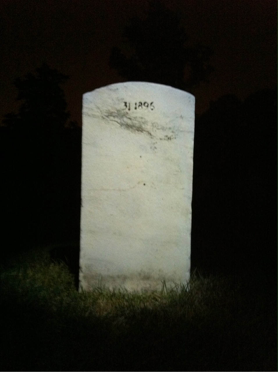 Back of headstone — Tony Aquilino