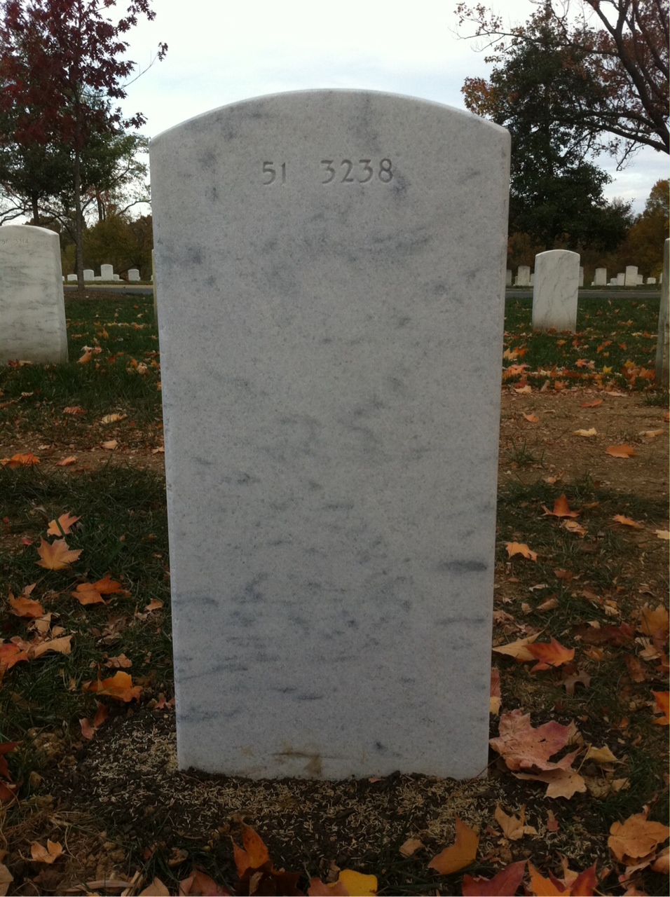 Back of headstone — Robert Corey
