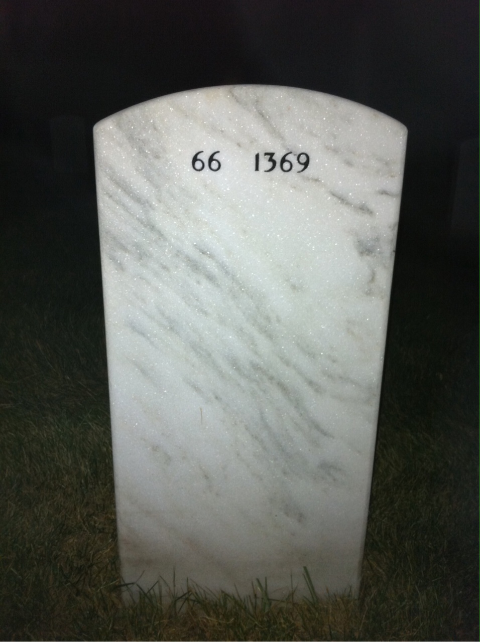 Back of headstone — John Steckel