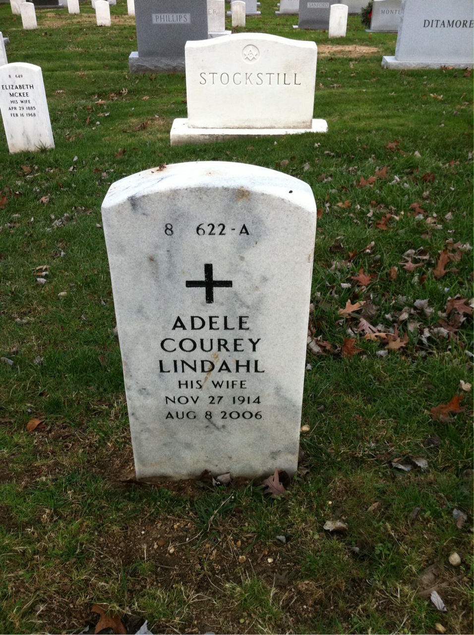 Back of headstone — Harold Mc Master