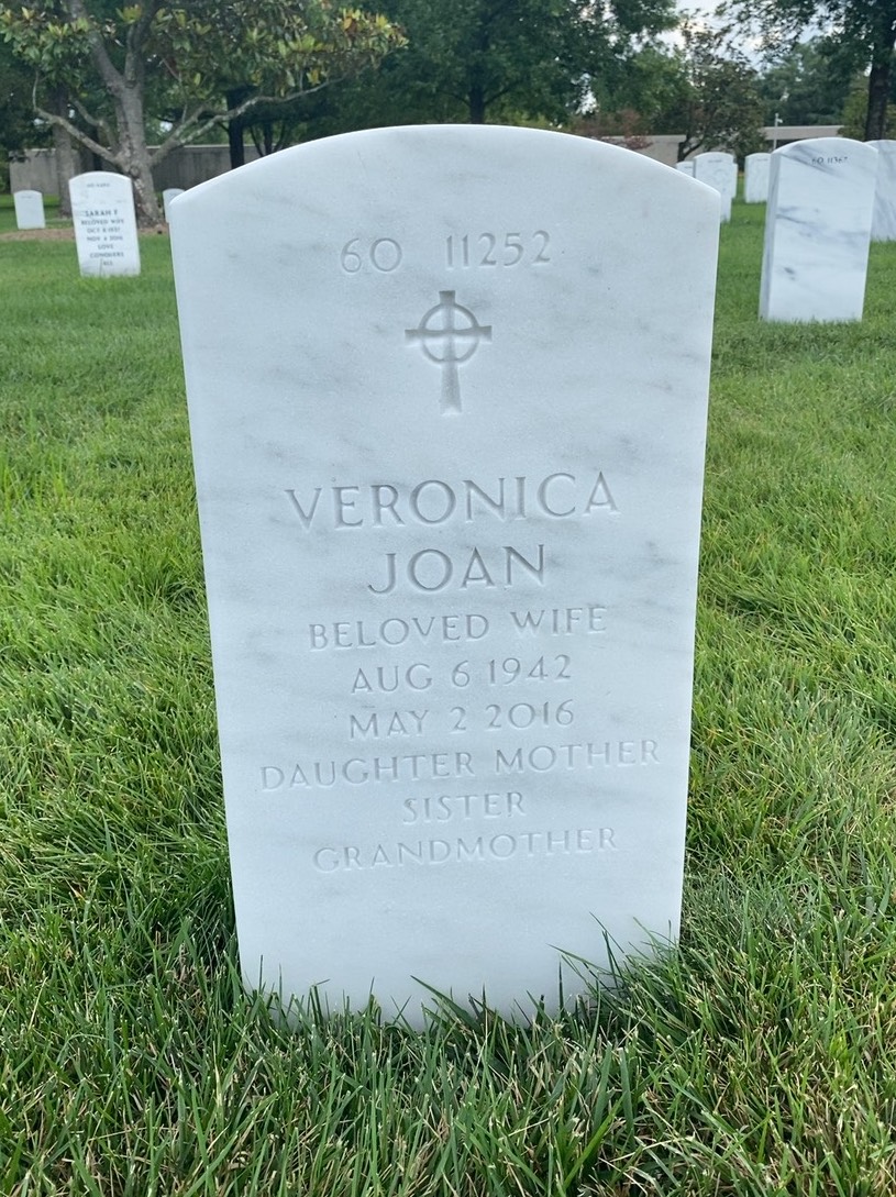 Back of headstone — Kevin F Mccrohan