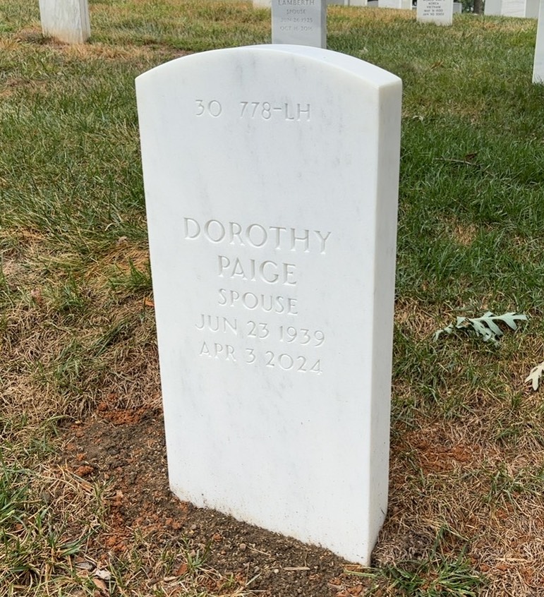 Back of headstone — Arthur Wilson Smink