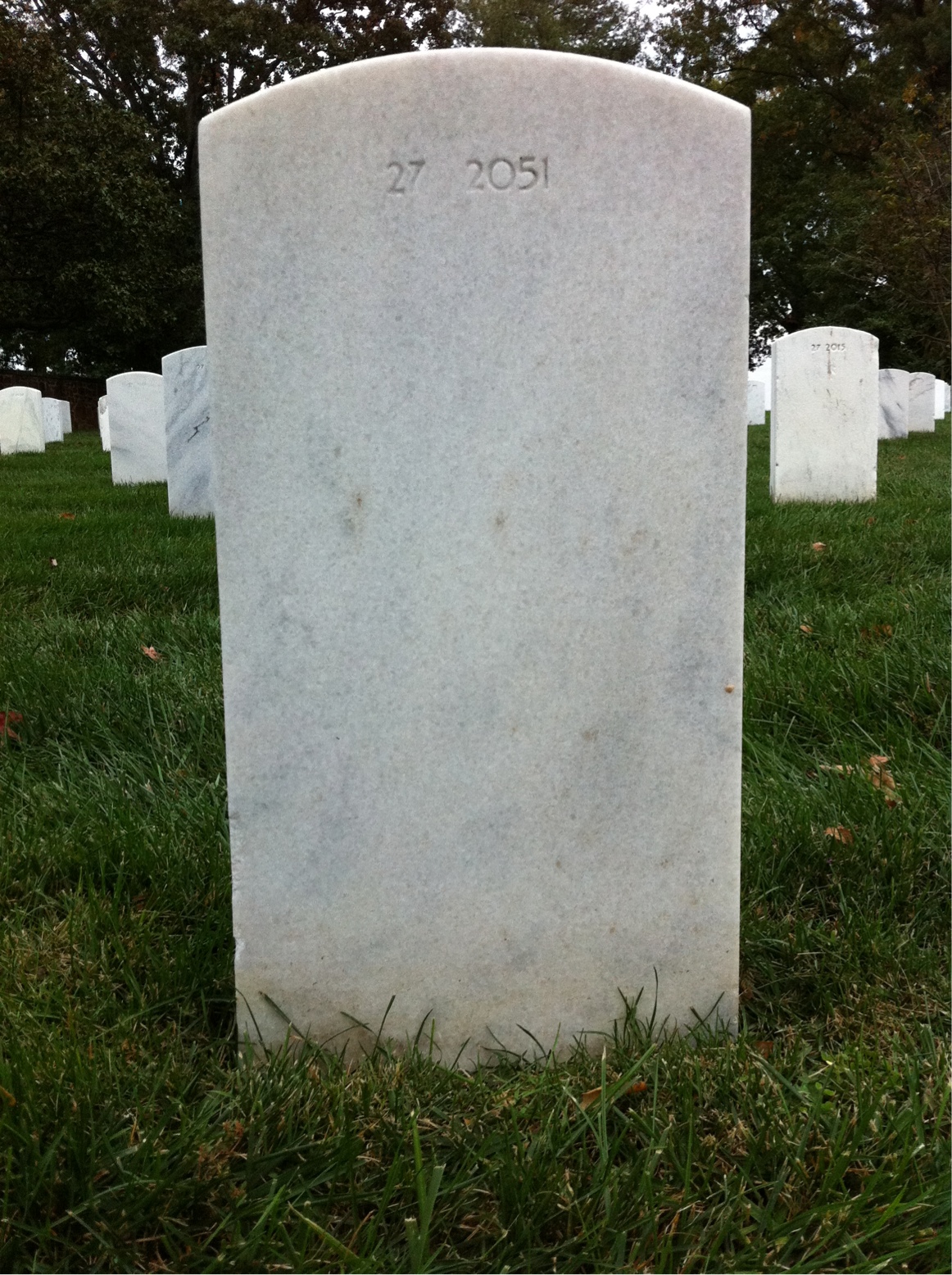 Back of headstone — Robert Minor