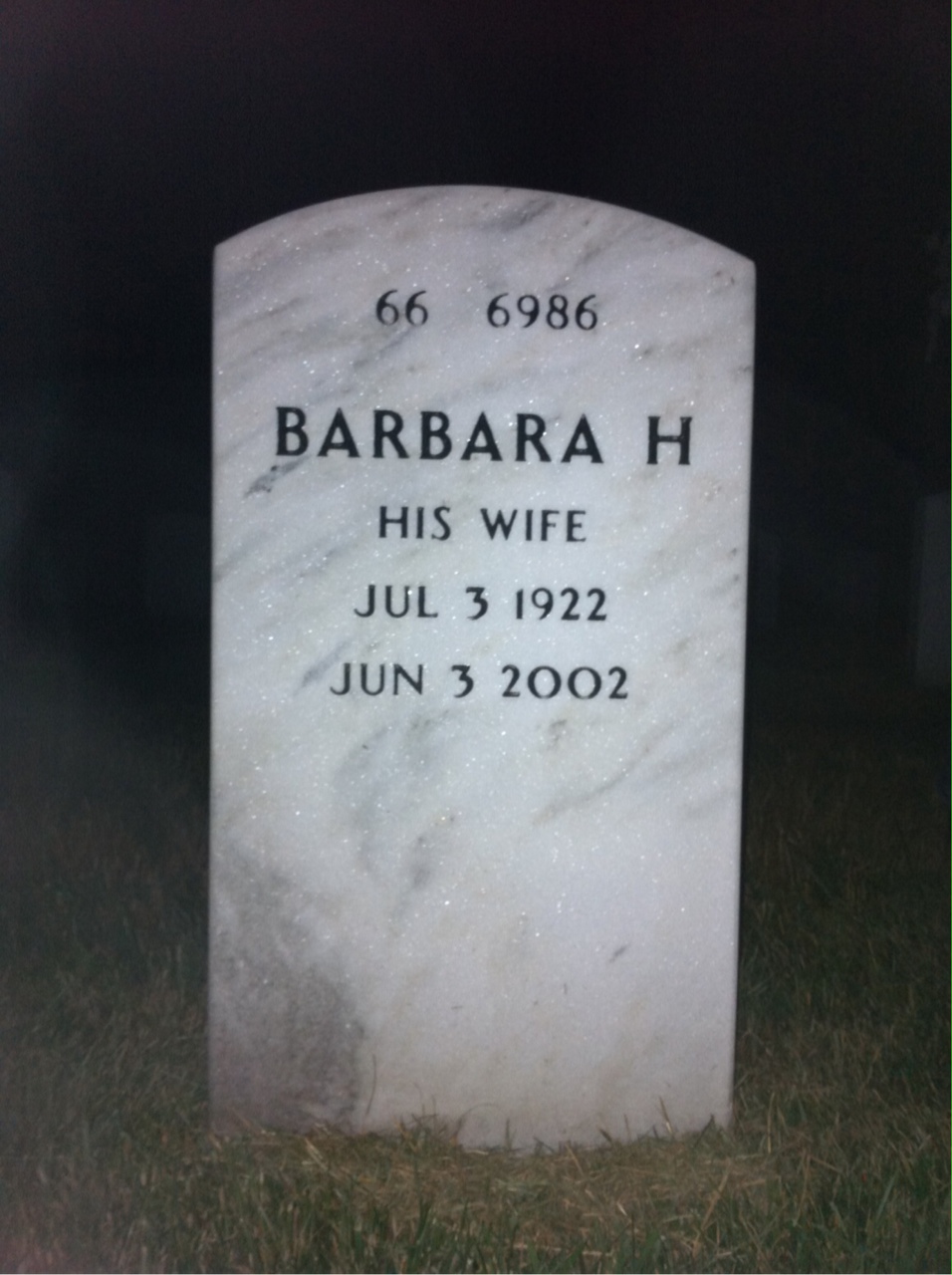 Back of headstone — Arthur Smith