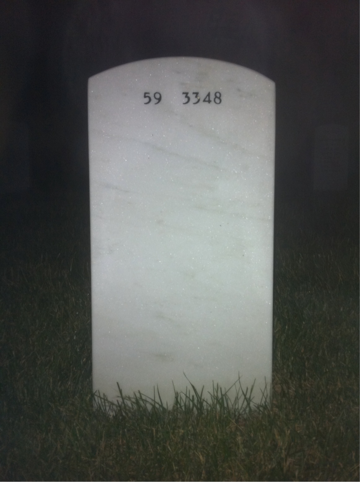 Back of headstone — Norman Bickart