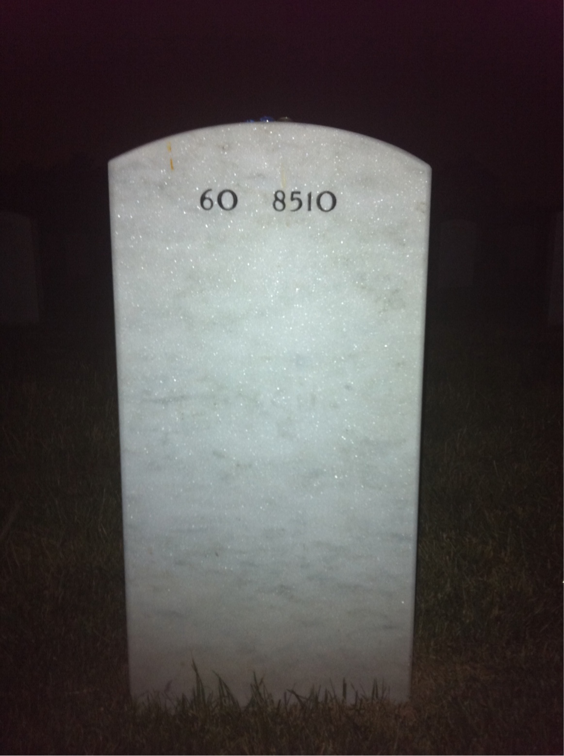 Back of headstone — Paul Karpowich