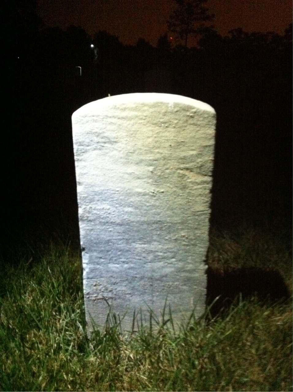 Back of headstone — Franklin Anderson