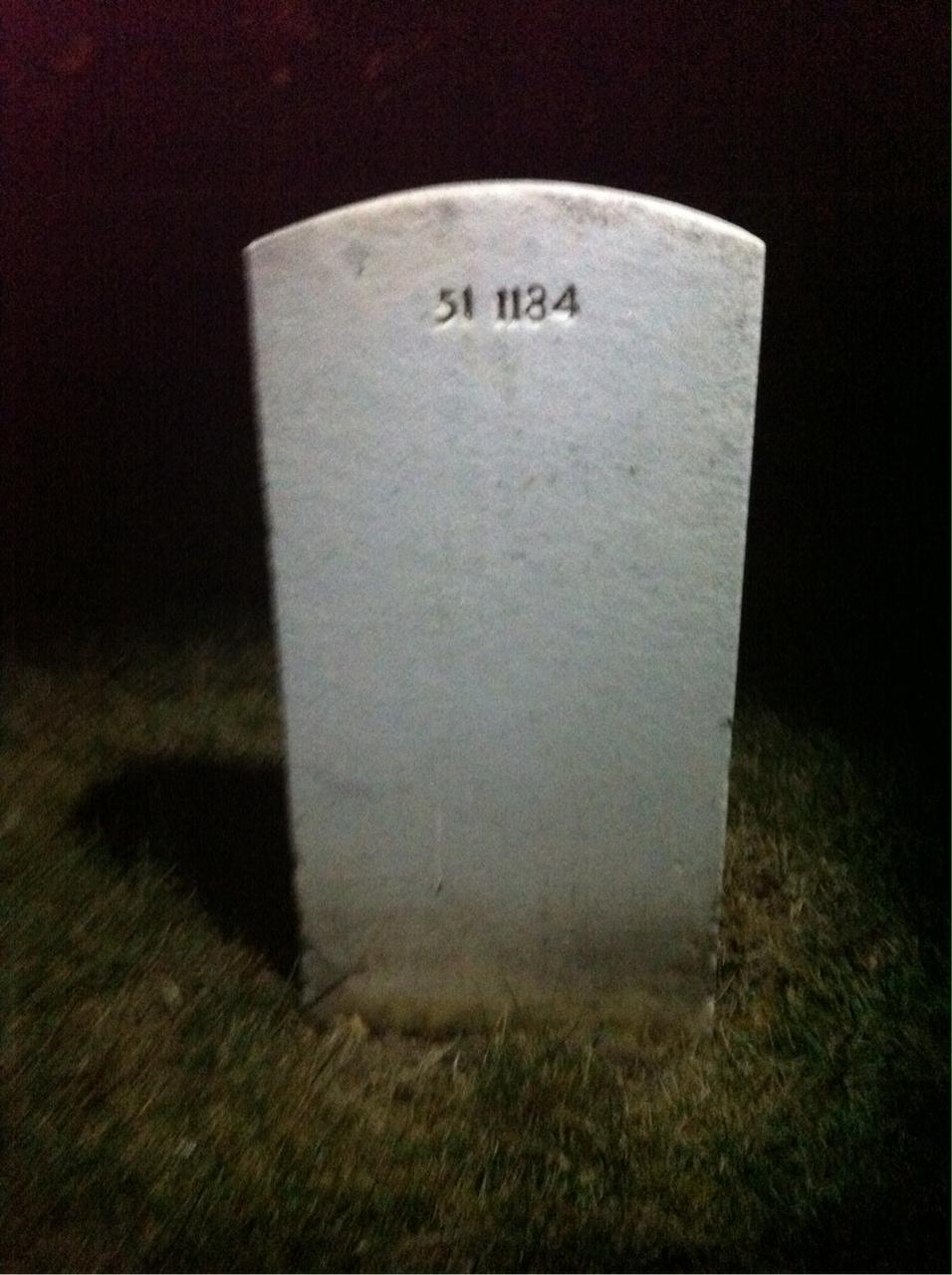 Back of headstone — Alvin Jordan Ford