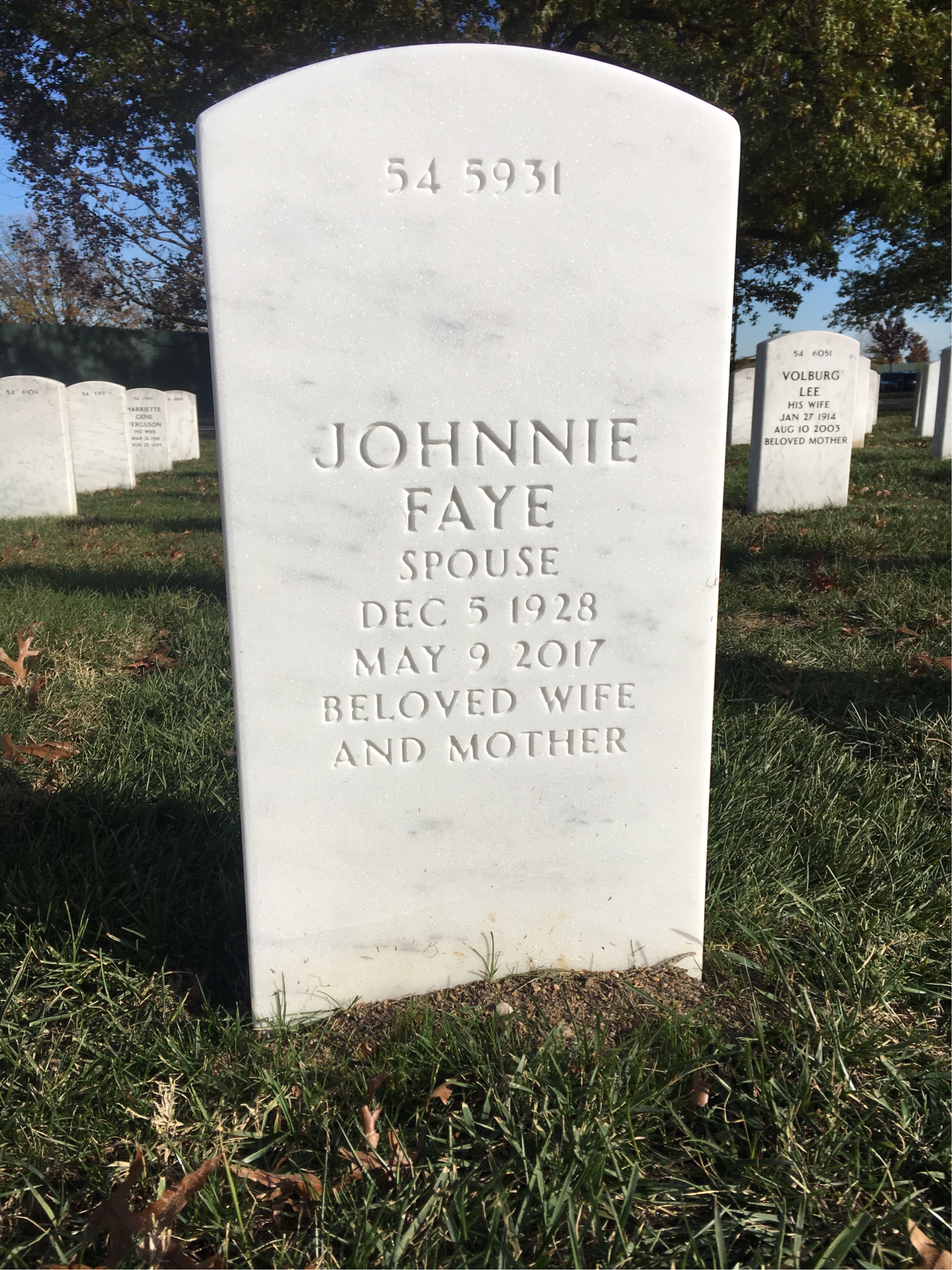 Back of headstone — Walter Barnes