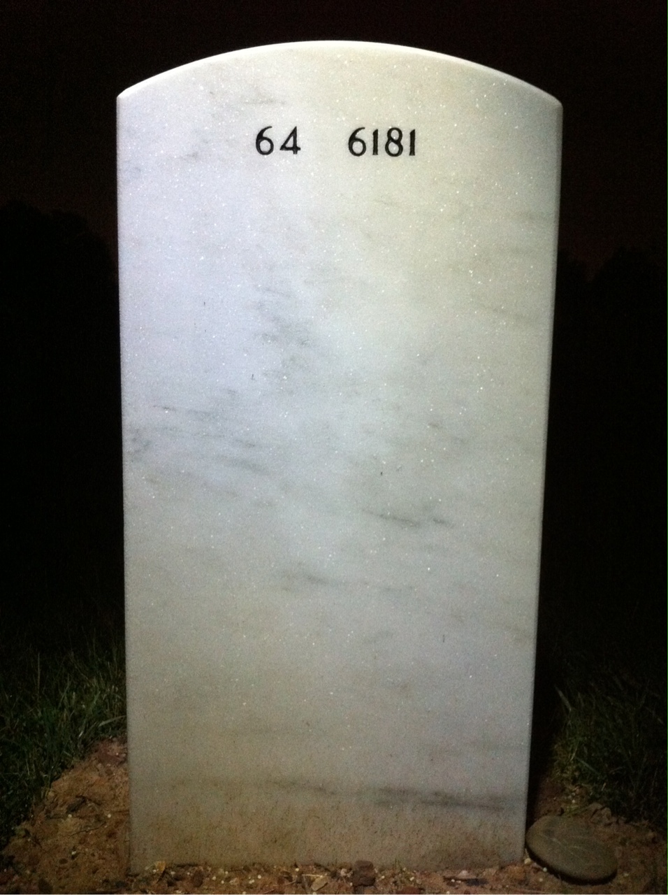 Back of headstone — Joseph Mariani