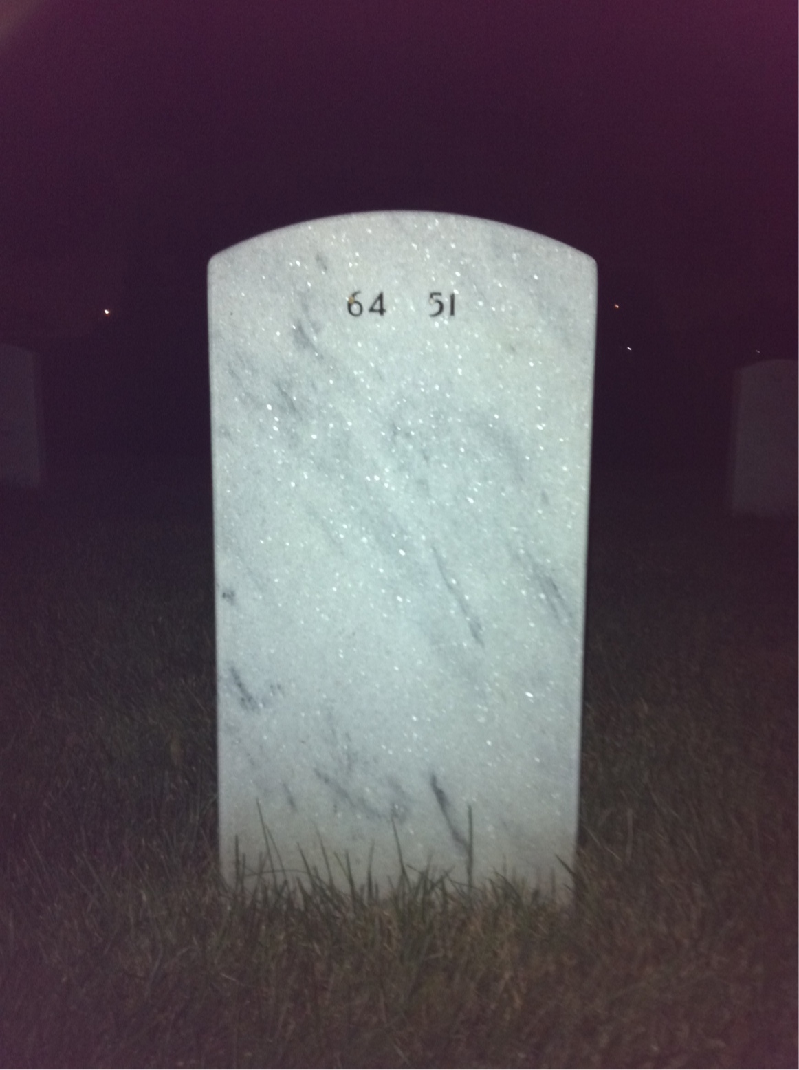 Back of headstone — Kenneth Dunnum