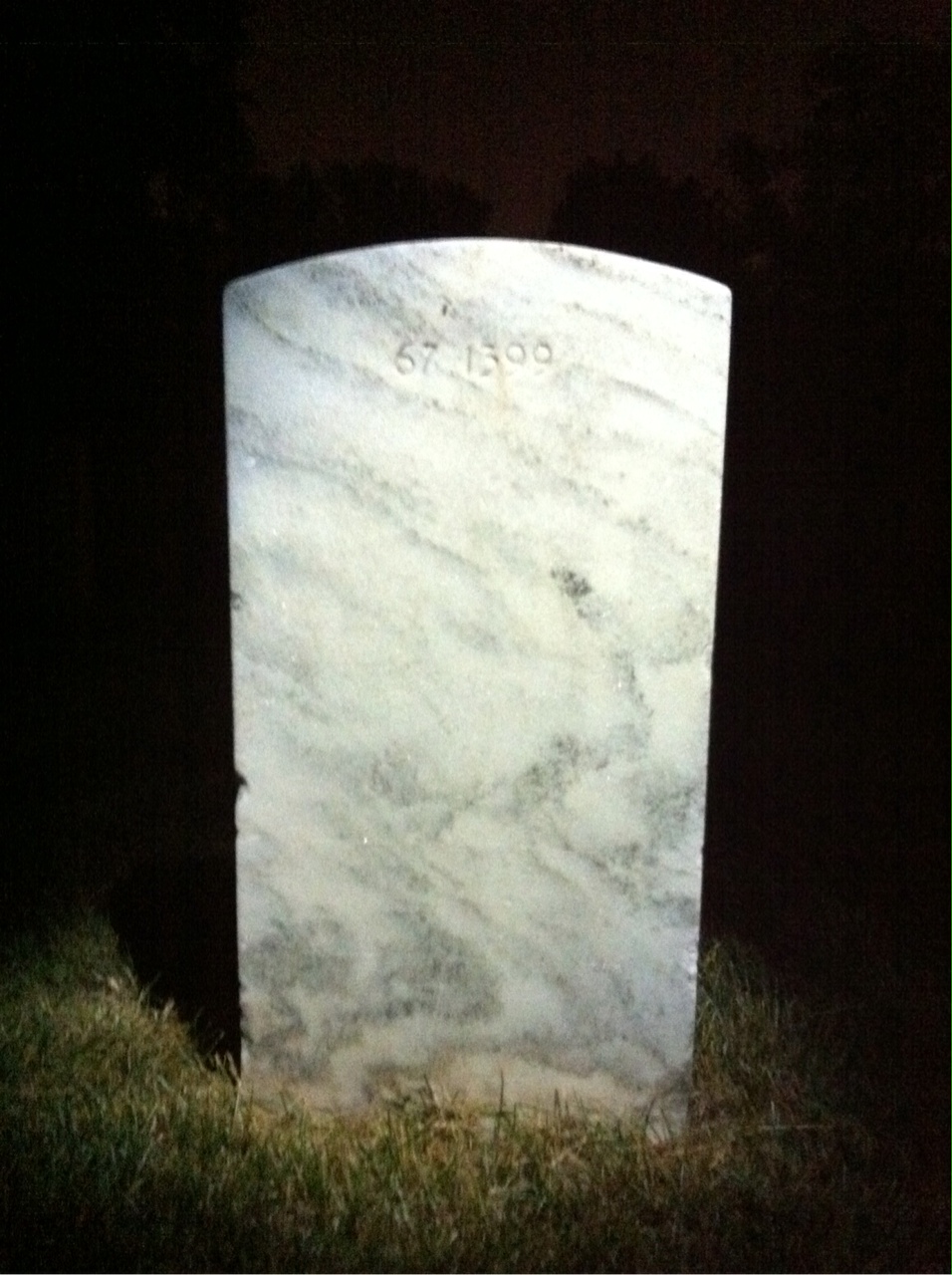Back of headstone — William Murray