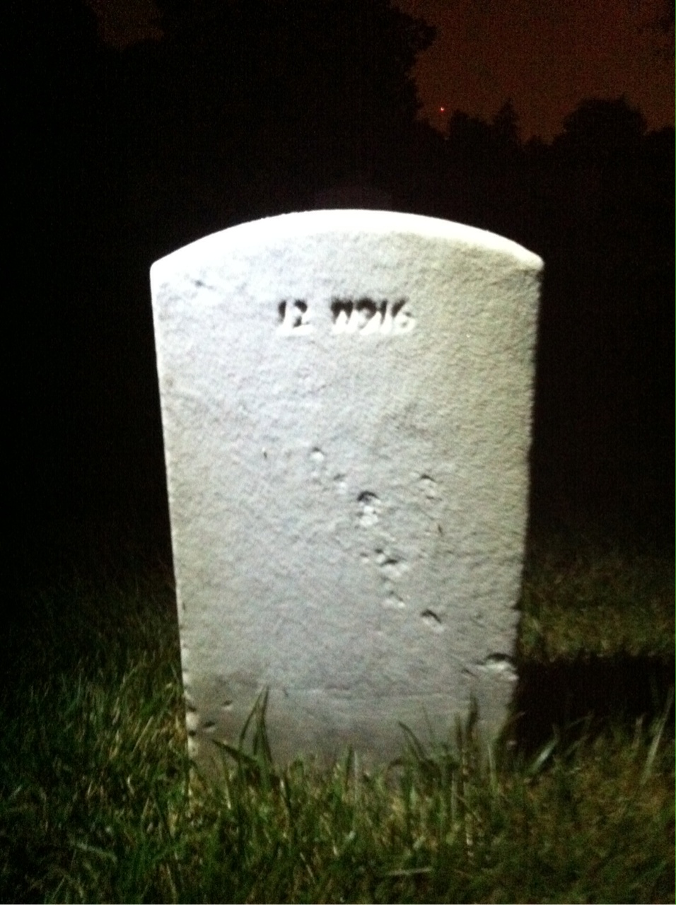 Back of headstone — Henry Mulbach
