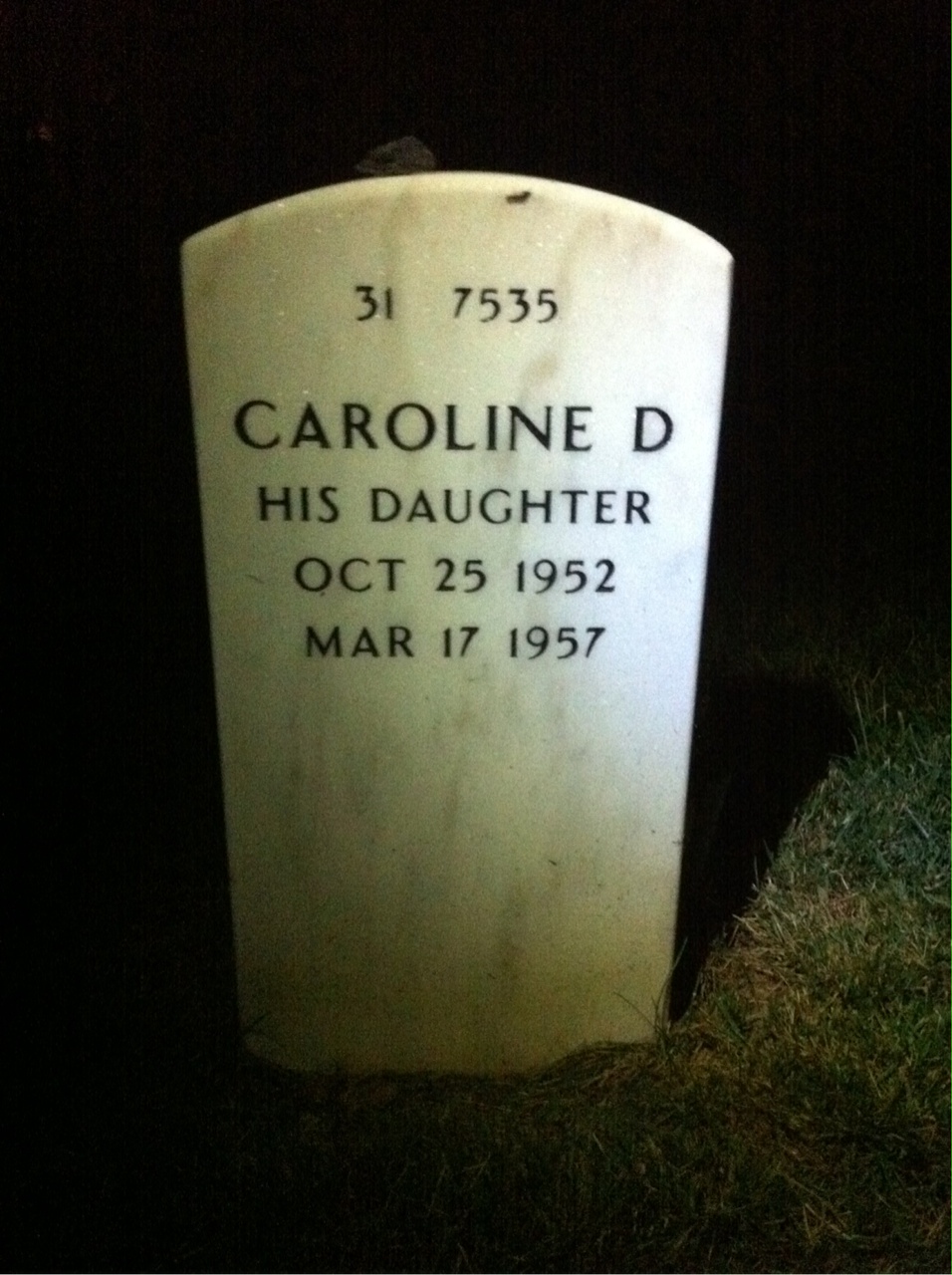 Back of headstone — Leo Chevalier