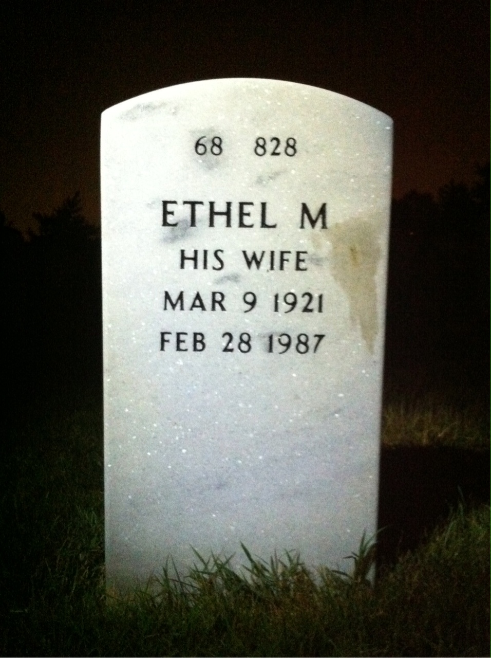 Back of headstone — Francis Twiss