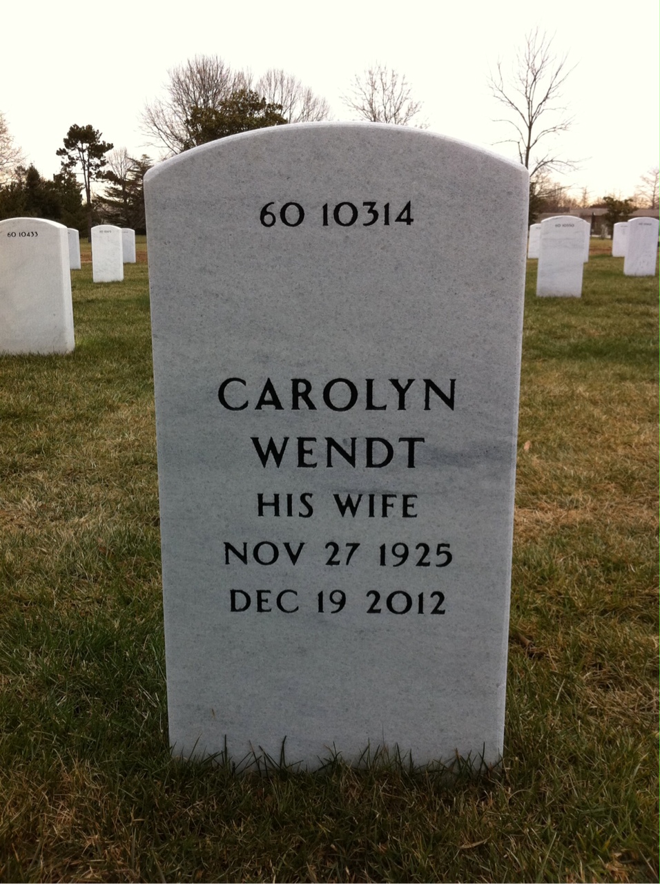 Back of headstone — Willie J Broughton