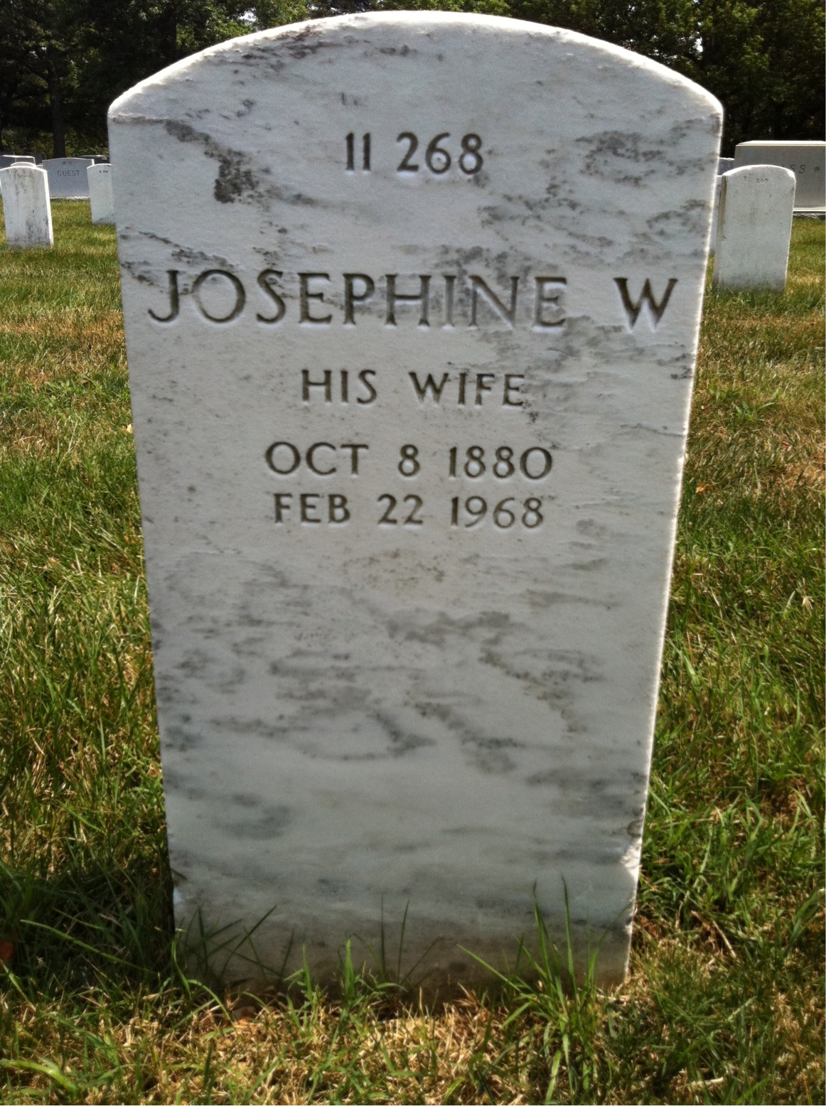 Back of headstone — John Musgrave