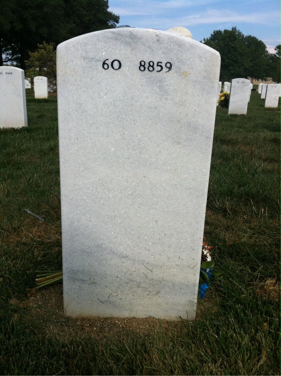 Back of headstone — Daniel Frazier