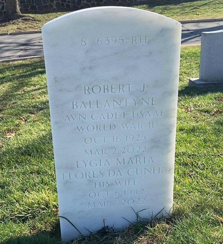 Back of headstone — Lowyd Ballantyne