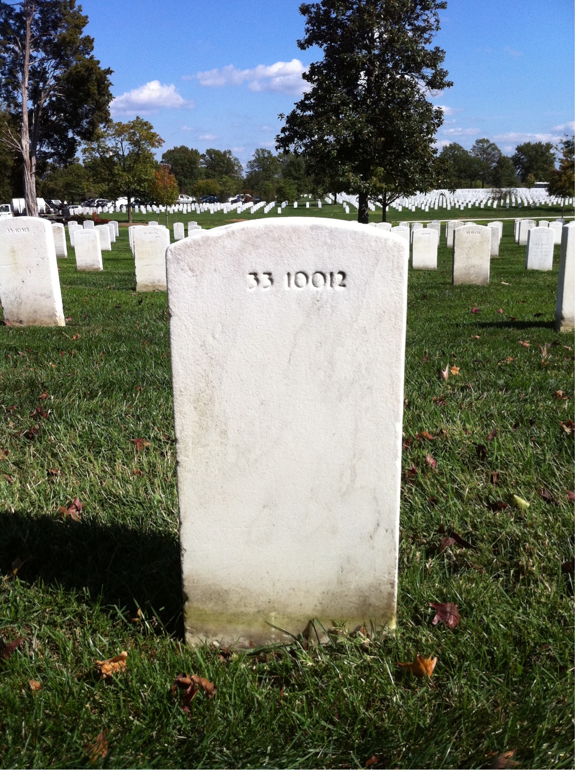 Back of headstone — Emory M Davis