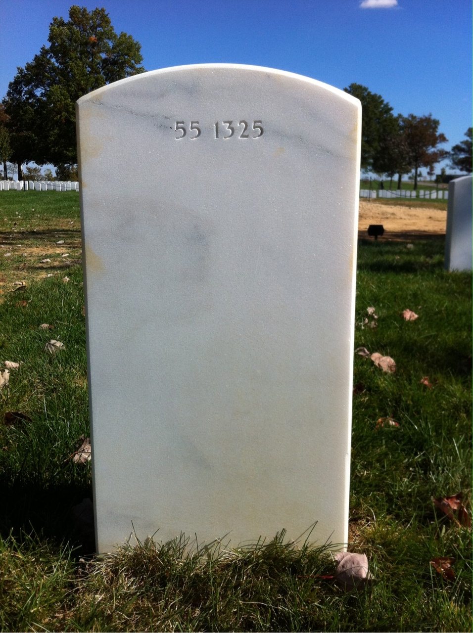 Back of headstone — Frank Barnwell