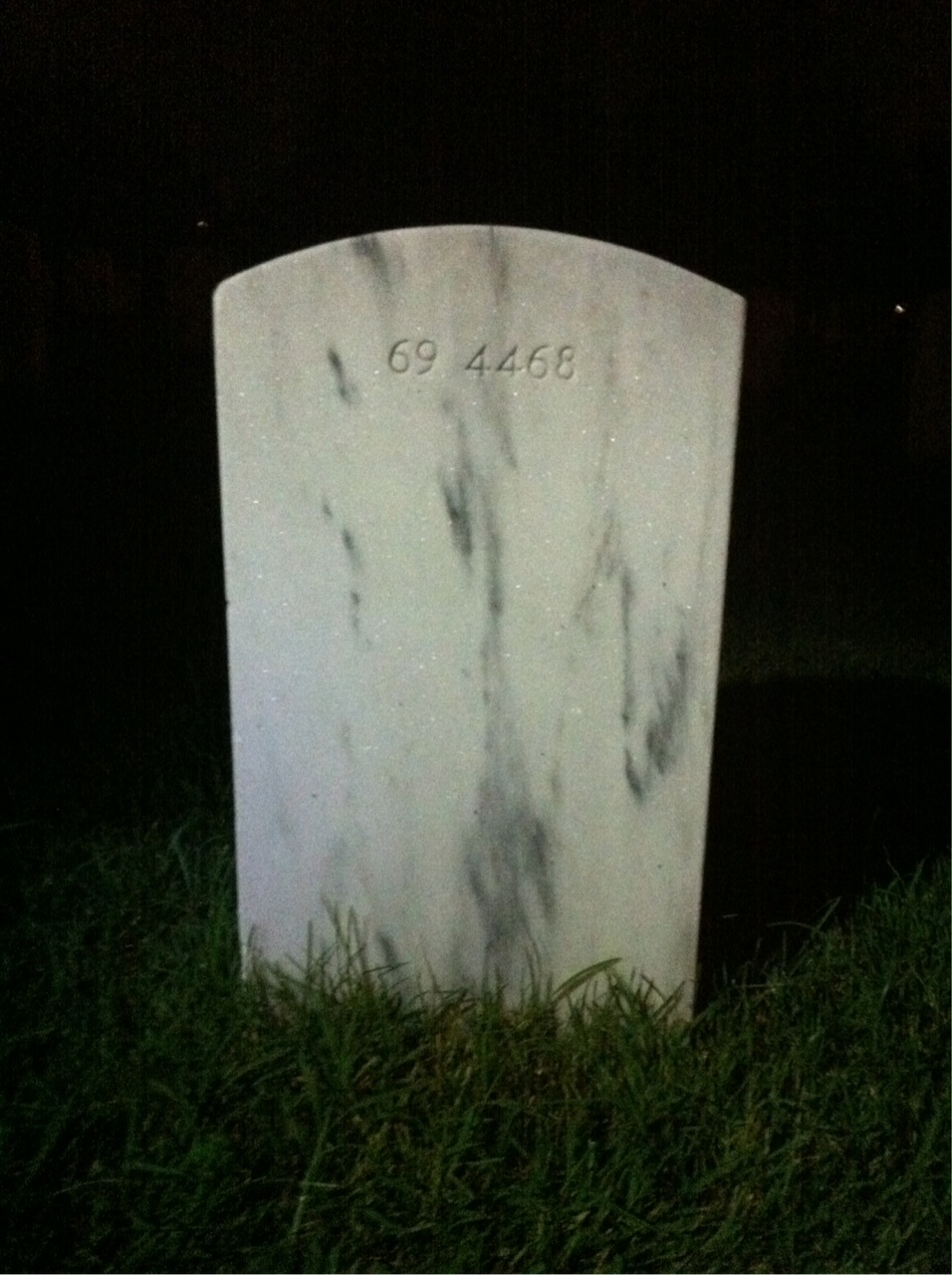 Back of headstone — Kenny Ballengee
