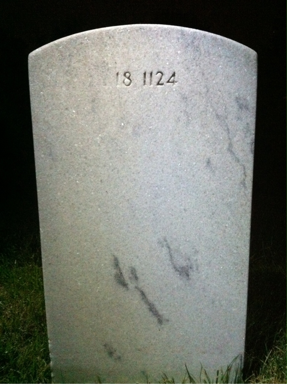 Back of headstone — Henry Moore