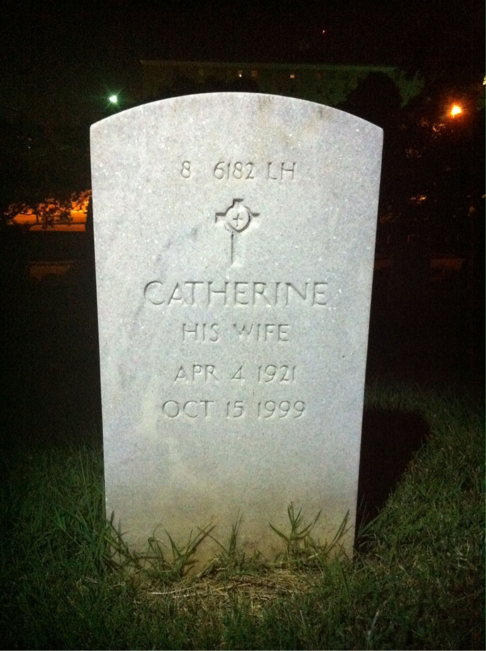 Back of headstone — Catherine Constantine