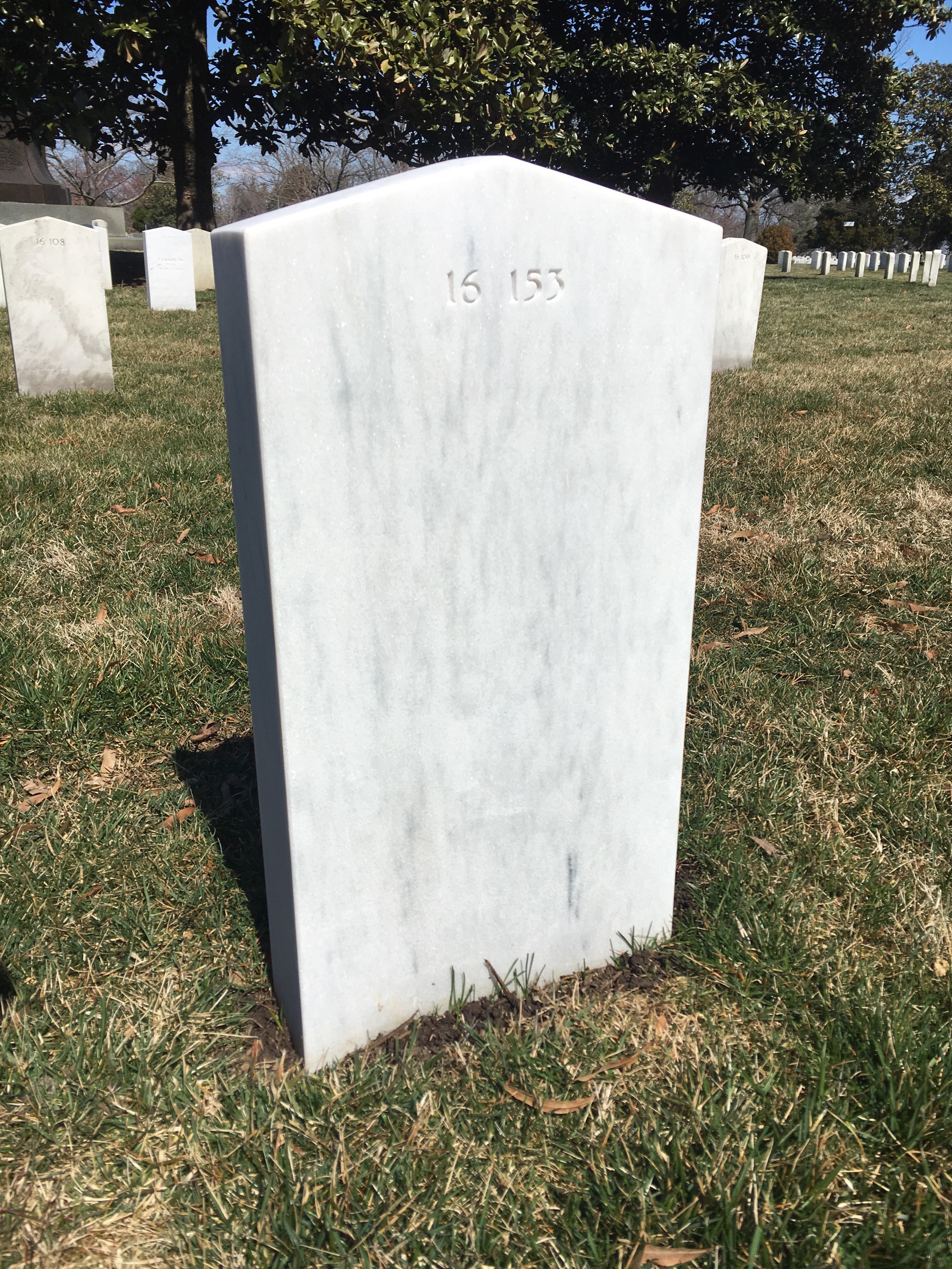 Back of headstone — James Mullins