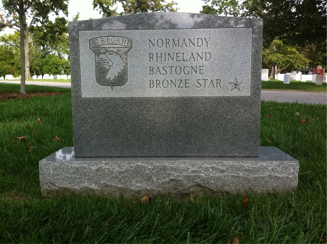 Back of headstone — Edwin Brown